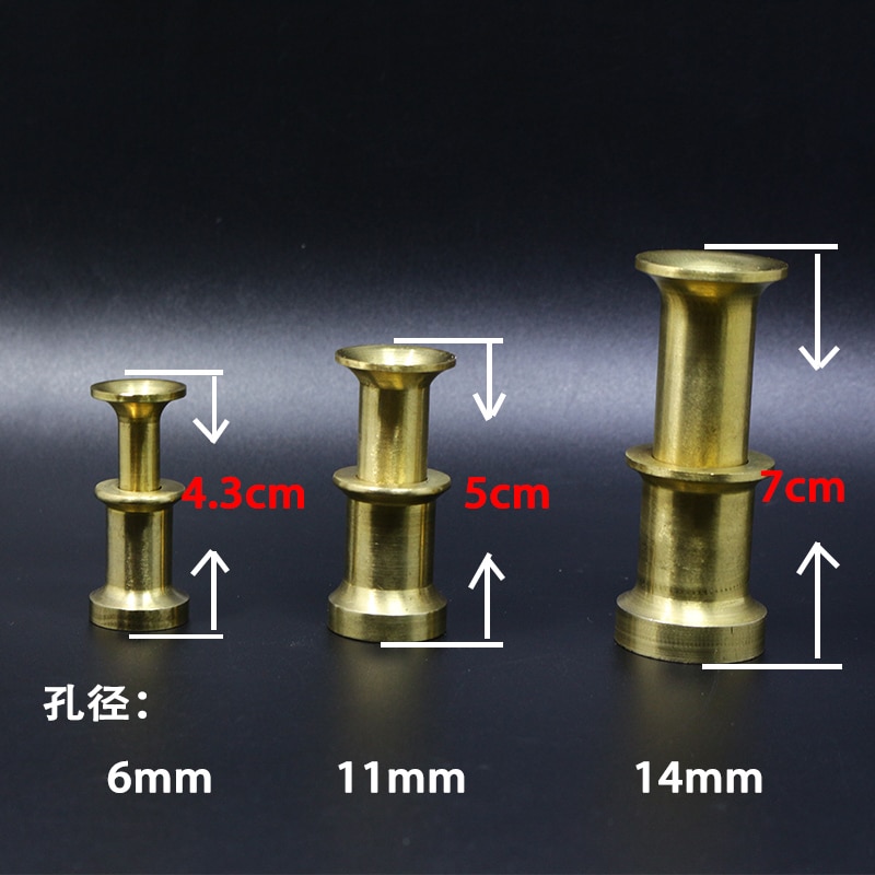 Royal Sissi 3sizes hefty brass hair stacker well-appointed fly tying brass stacker for calf body hair&amp; calf tail stacker tools