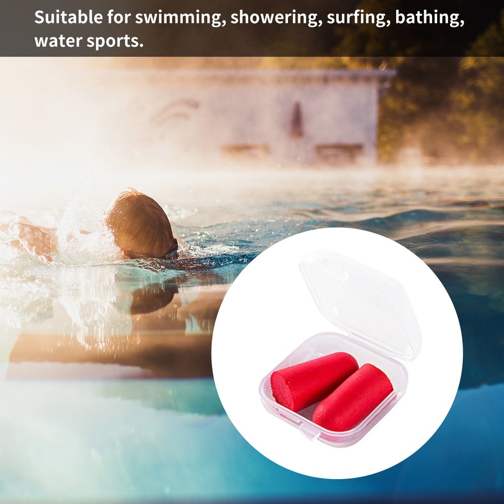 Soft Sponge Ear Plugs Sound Insulation Ear Protection Earplugs Noise Reduction Sleeping Plugs with Storage Box