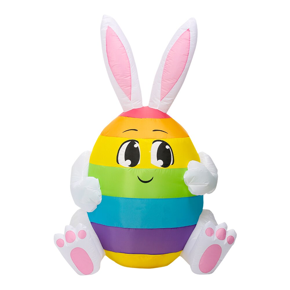 Rabbit Inflatable Costume Easter Bunny Cosplay Fancy Mascot Halloween Toys Cartoon Anime Halloween Toys Home Party Decoration: E