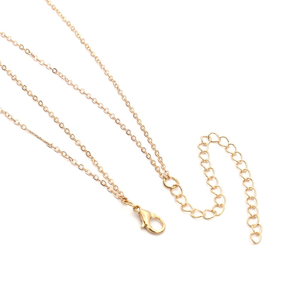 Eenvoudige Vrouwen Dubbele Laag Kruis Hanger Kwastje Ketting Ketting Partij Sieraden Vrouwelijke Bruiloft Sieraden