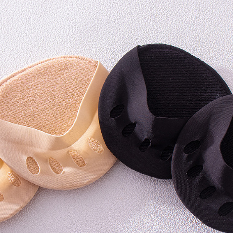 Five Fingers Invisible Foot Pad Cotton Socks Anti-frictionHeelless Liner Half Feet Socks Anti-slip Lining Open Toe Women Socks