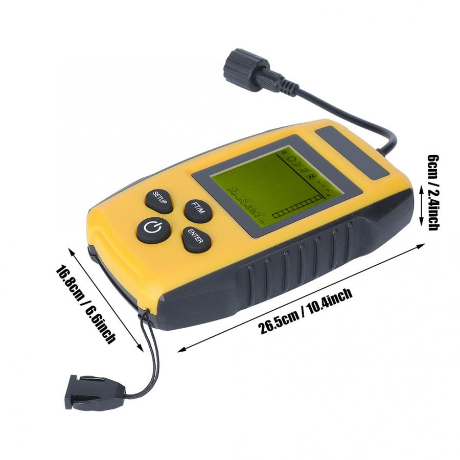 100M Portable Wireless Fish Finder Sonar LCD Fish Finders Fishing Tools Sounder Fishing Finder Colorful Screen Sounder