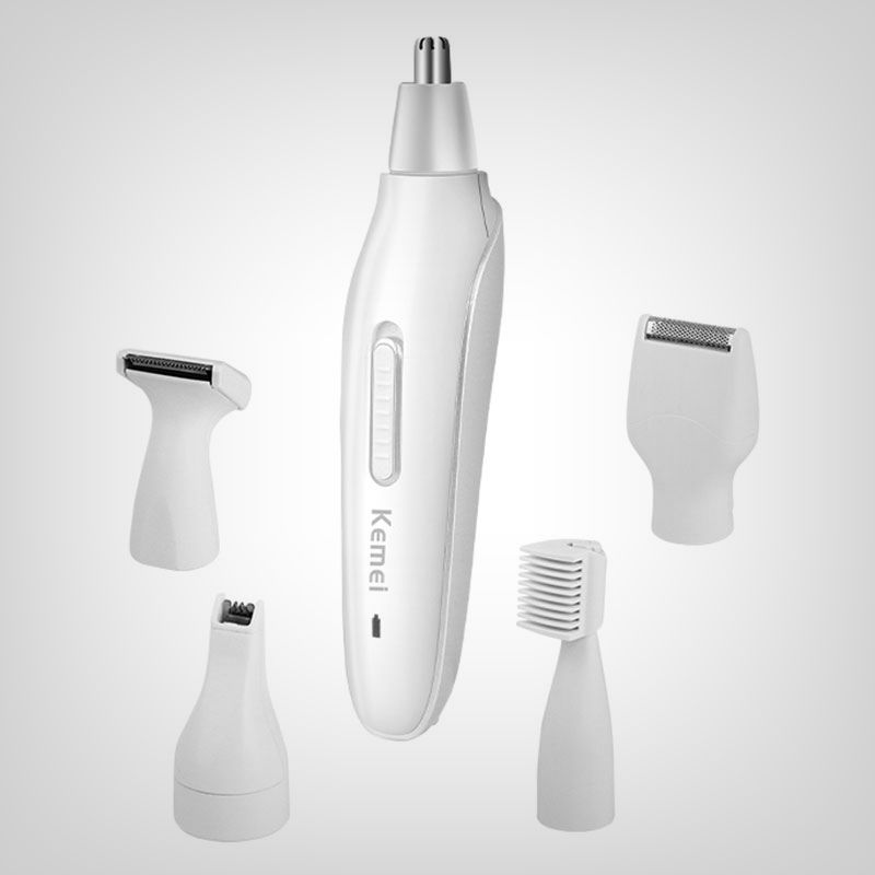 5in1 rechargeable electric nose hair trimmer men grooming facial kit beard trimer facial eyebrow trimmer nose ear shaving