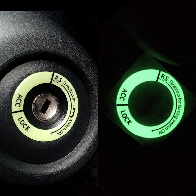 Nacht Leucht Auto Zündschlüssel Ring Aufkleber für Skoda Octavia Fabia hervorragend Schnelle Yeti