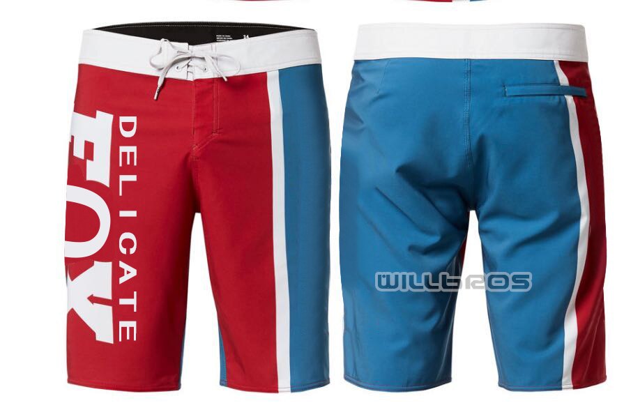 Délicat Fox Victory Stretch four été conseil Short maillot de bain natation homme pantalon court noir blanc