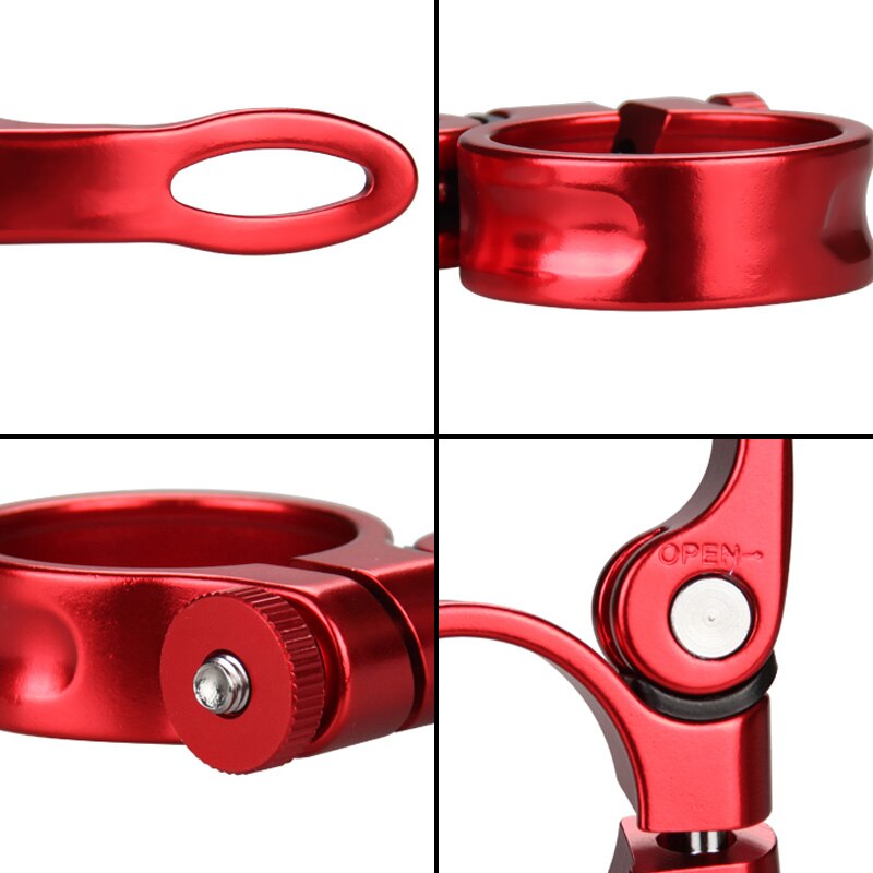 Bike Seatpost Clamp Aluminum Ultralight Quick Release Bicycle Seat Post Clip Bicycle Parts 31.8mm 34.9mm