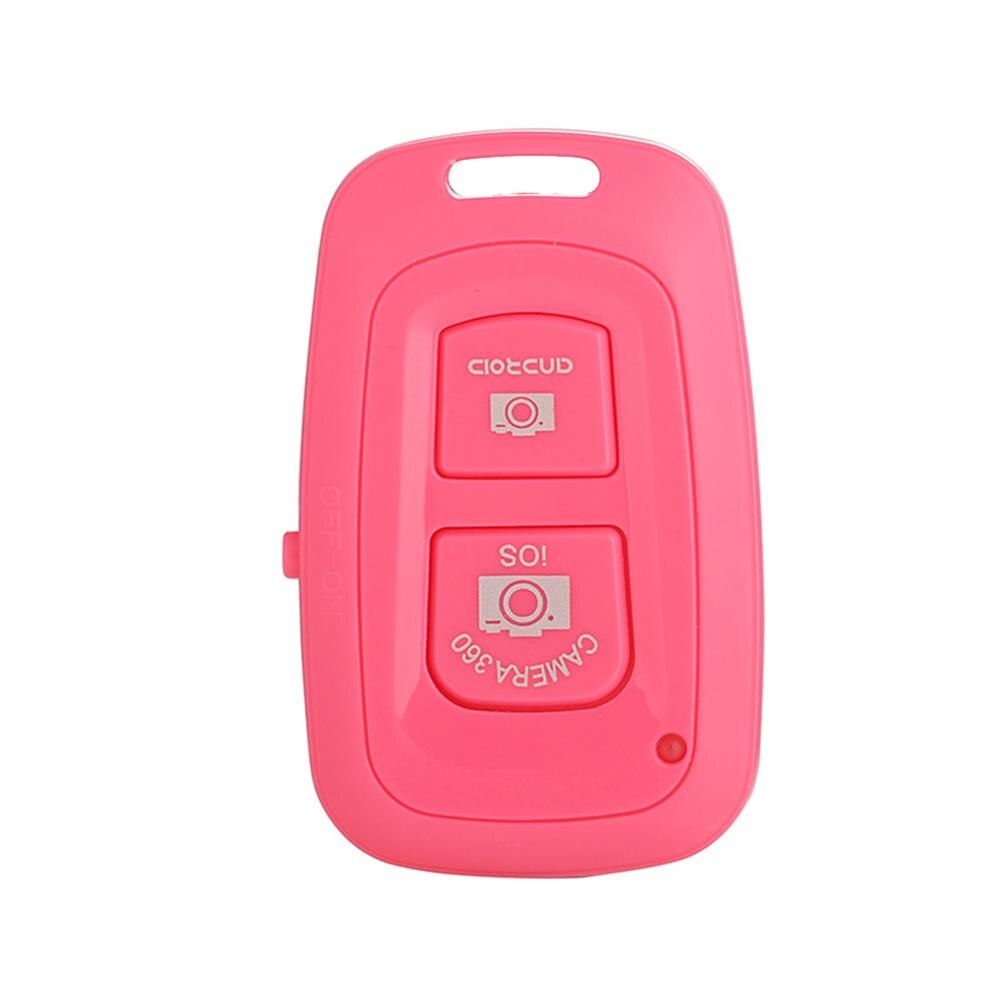 Mini obturateur à distance Bluetooth pour téléphone, monopode, perche à Selfie, retardateur, télécommande pour IOS et Android: Rose