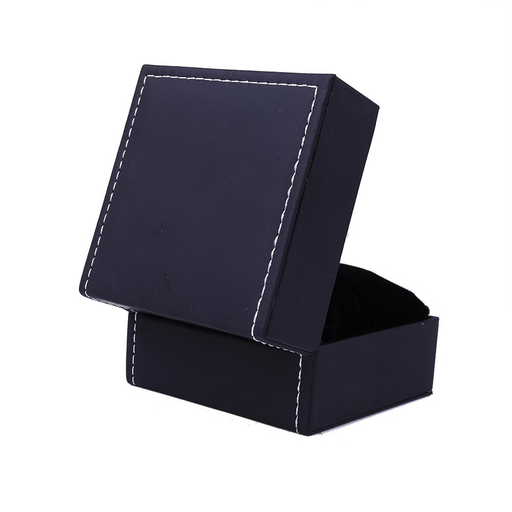 Lyxig klocklåda lädersmycken delikat papper kartong armband armband armbandsur smyckeskrin förvaringsbox  a1