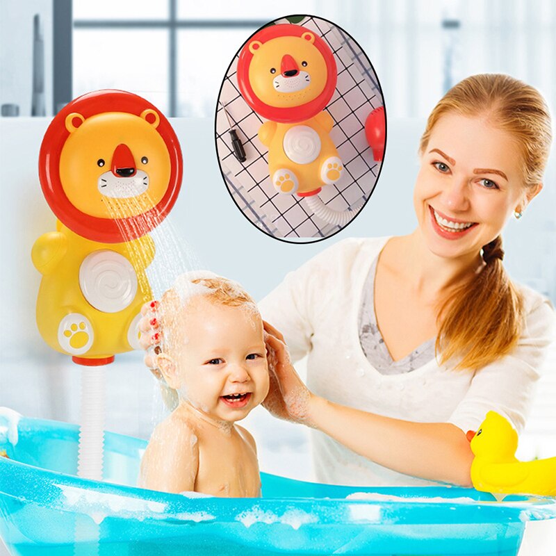 Baby Bath Toys Piscina Accessories Play With Water For Bathroom Duck Lion Rocket Seahorse Funny Water Game