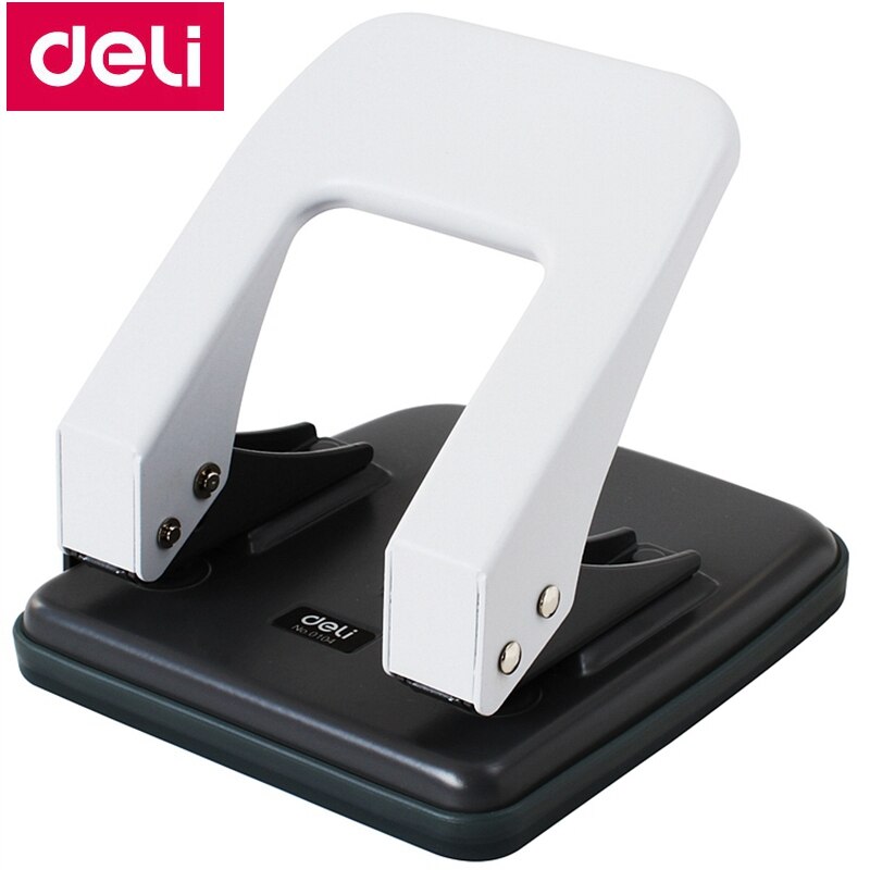 Deli 0104 Office Desk 6mm 2-Hole punch binding hole punch two holes distance 80mm punch papers capacity 35 pages 80g