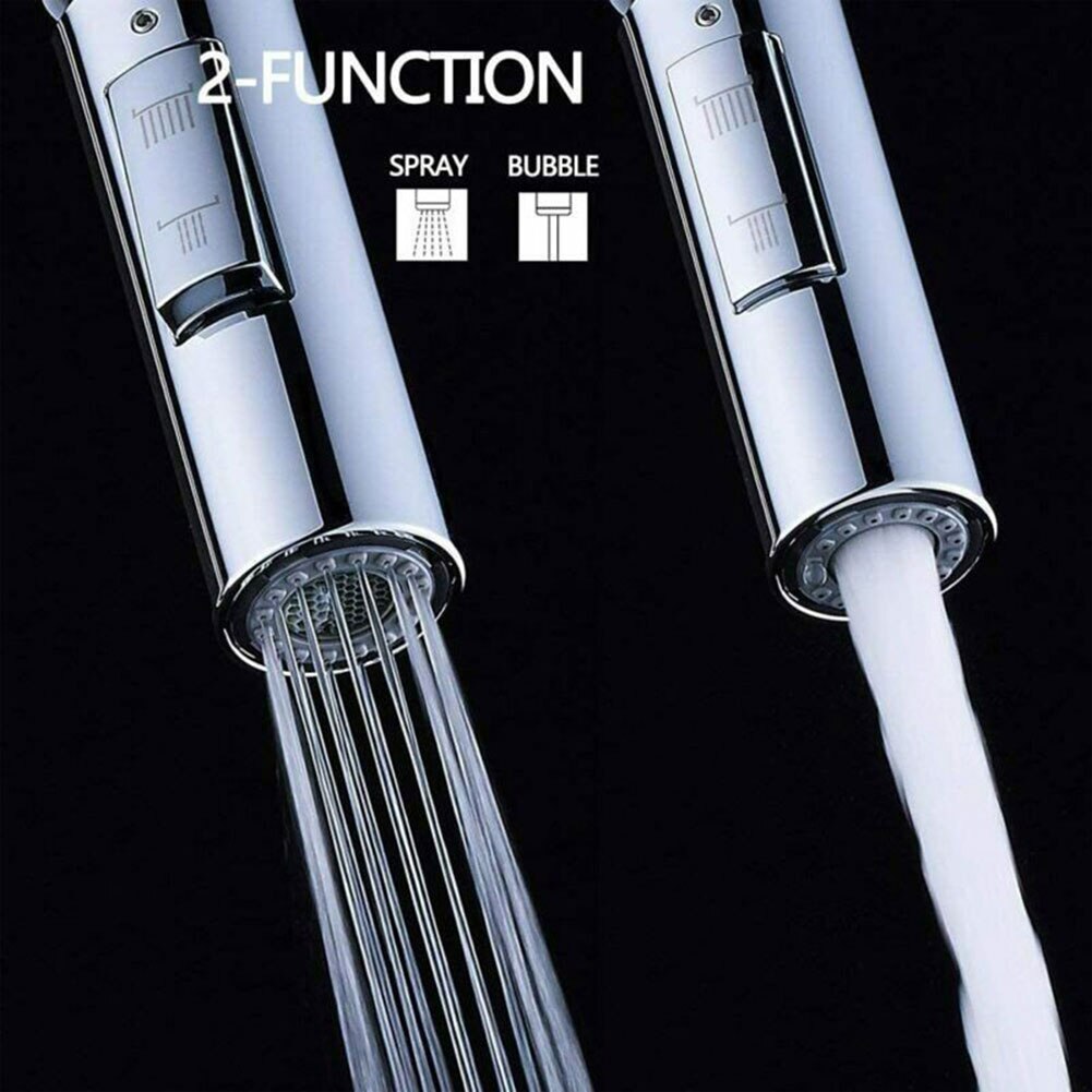 Kitchen Faucet Sprayer Chrome Plating G1/2''Kitchen Sink Pull-out Faucet Nozzle Universal Replacement Head Hose Sprayer