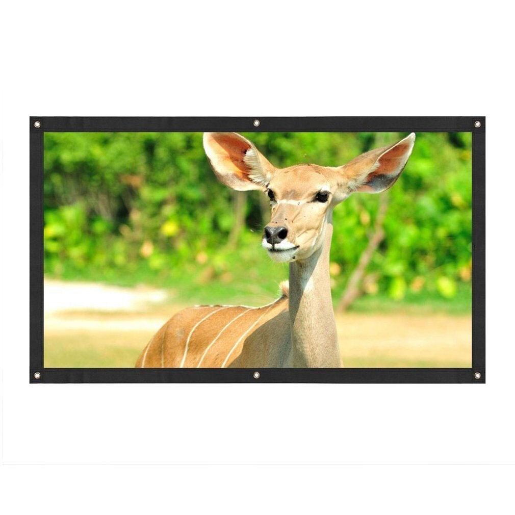 Écran De Projection Portable 84 Pouces 4K HD 16:9 - Pliable Pour Home Cinéma Intérieur Et Extérieur