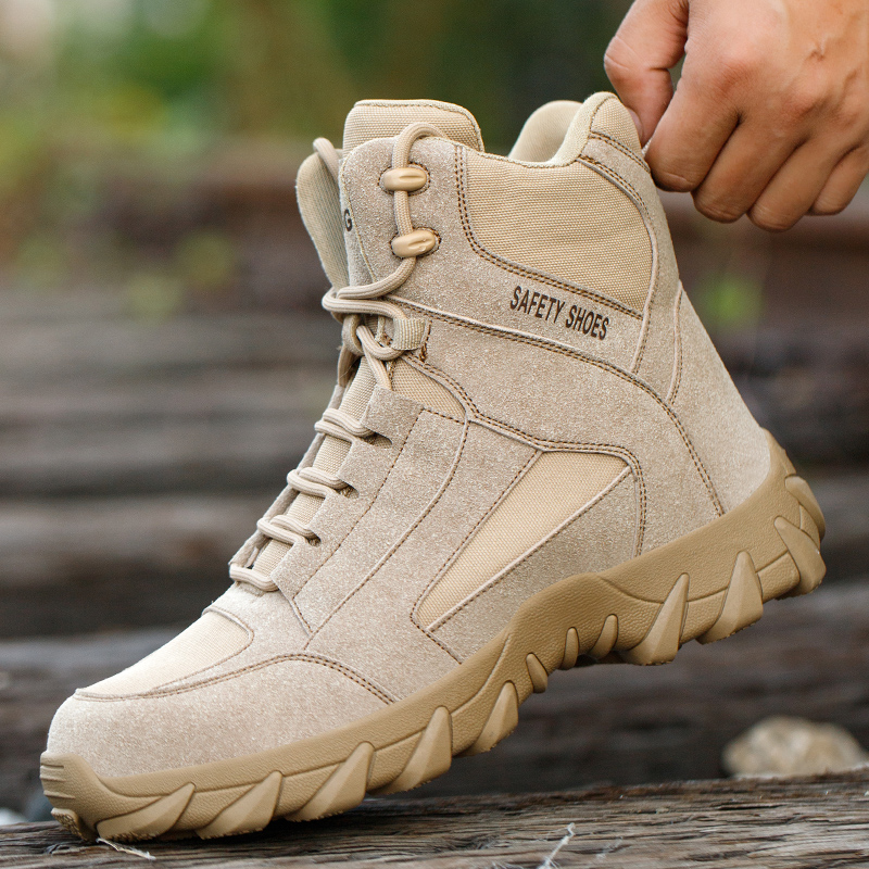 Tarn-Sicherheitsstiefel für Männer und Frauen, unzerstörbare Arbeitsschuhe, Klettern, Stahlkappe, Schutzstiefel, pannensichere Sicherheitsschuhe