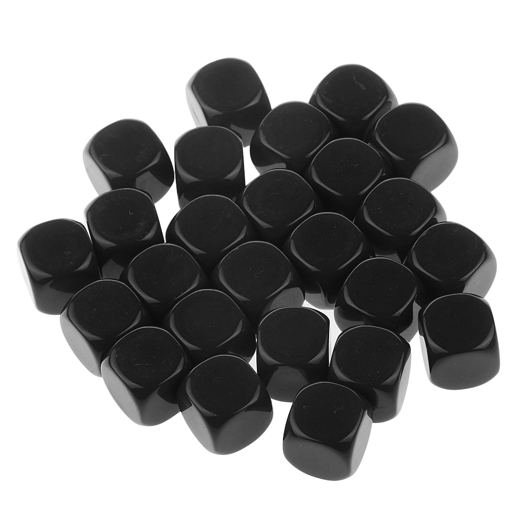 Conjunto de dados de 6 lados, 25 peças, d6, d &amp; d, trpg, jogo de personagem, jogos de festa, cubos de contagem
