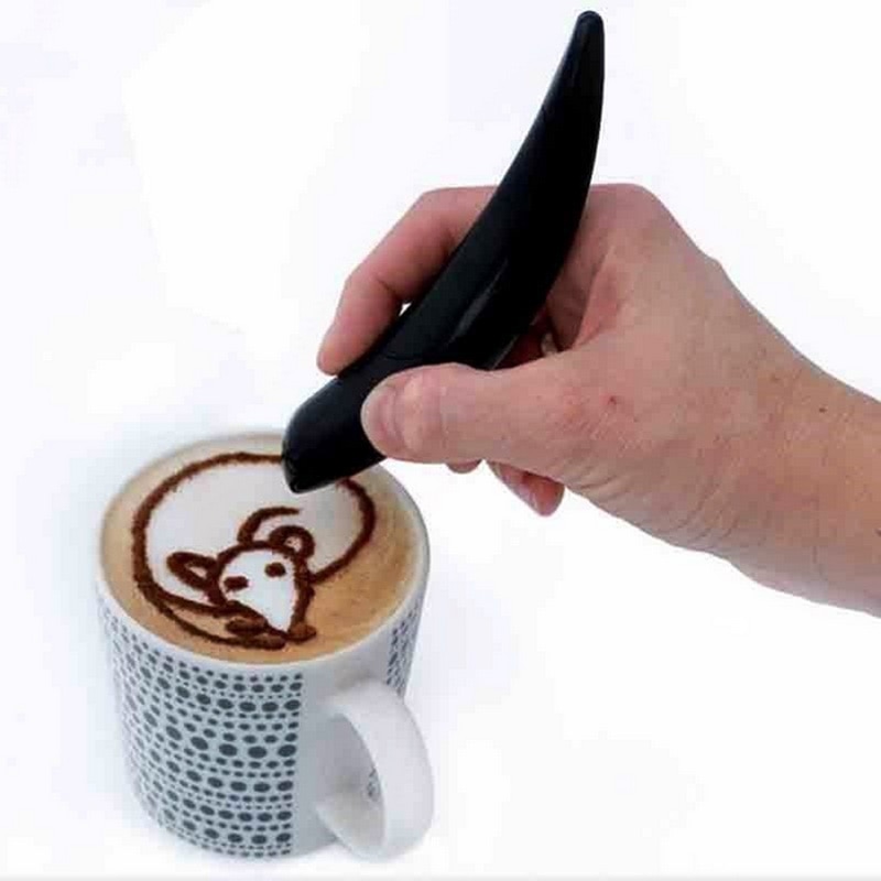 Koffie Sculptuur Pen Elektrische Latte Art Pen DIY Koffie Cake Decoratie Bakken Gebak Gereedschap