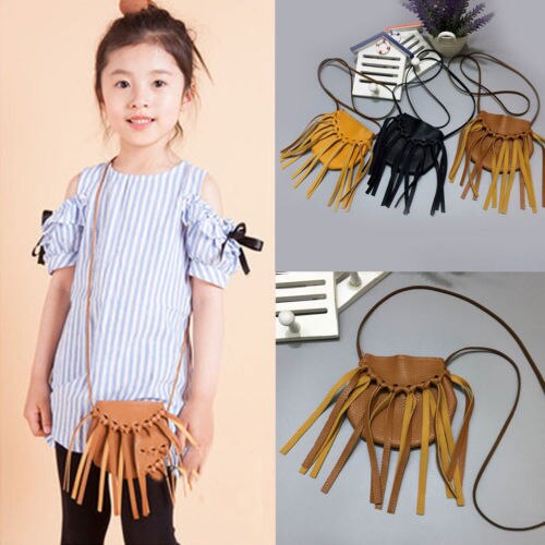 1x Nette Baby Mädchen quaste Handtasche Quaste handtasche freundlicher freundlicher Kreuz-körper schulter tasche