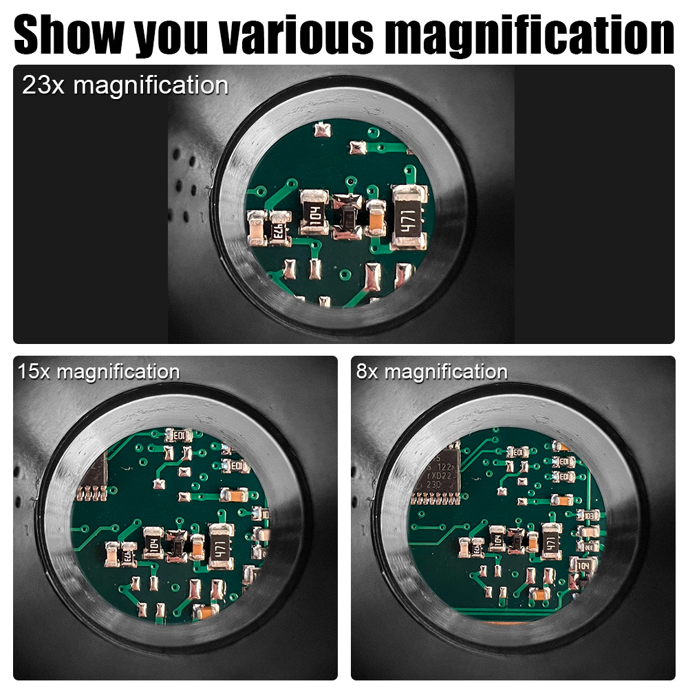Head Mount Vergrootglas 8x 15x 23x Voor Elektronica Horloge Reparatie Dual-Lens Eye Loep Vergrootglas LED Verlichting Bril Vergrootglas