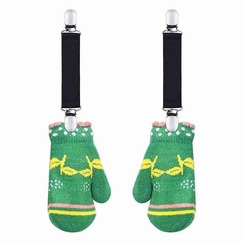 Pince à gants multi-usages pince à paire élastique pince à châle pince à jarretelle pour enfants en plein air mitaines de Ski accessoires Clips pince à gant