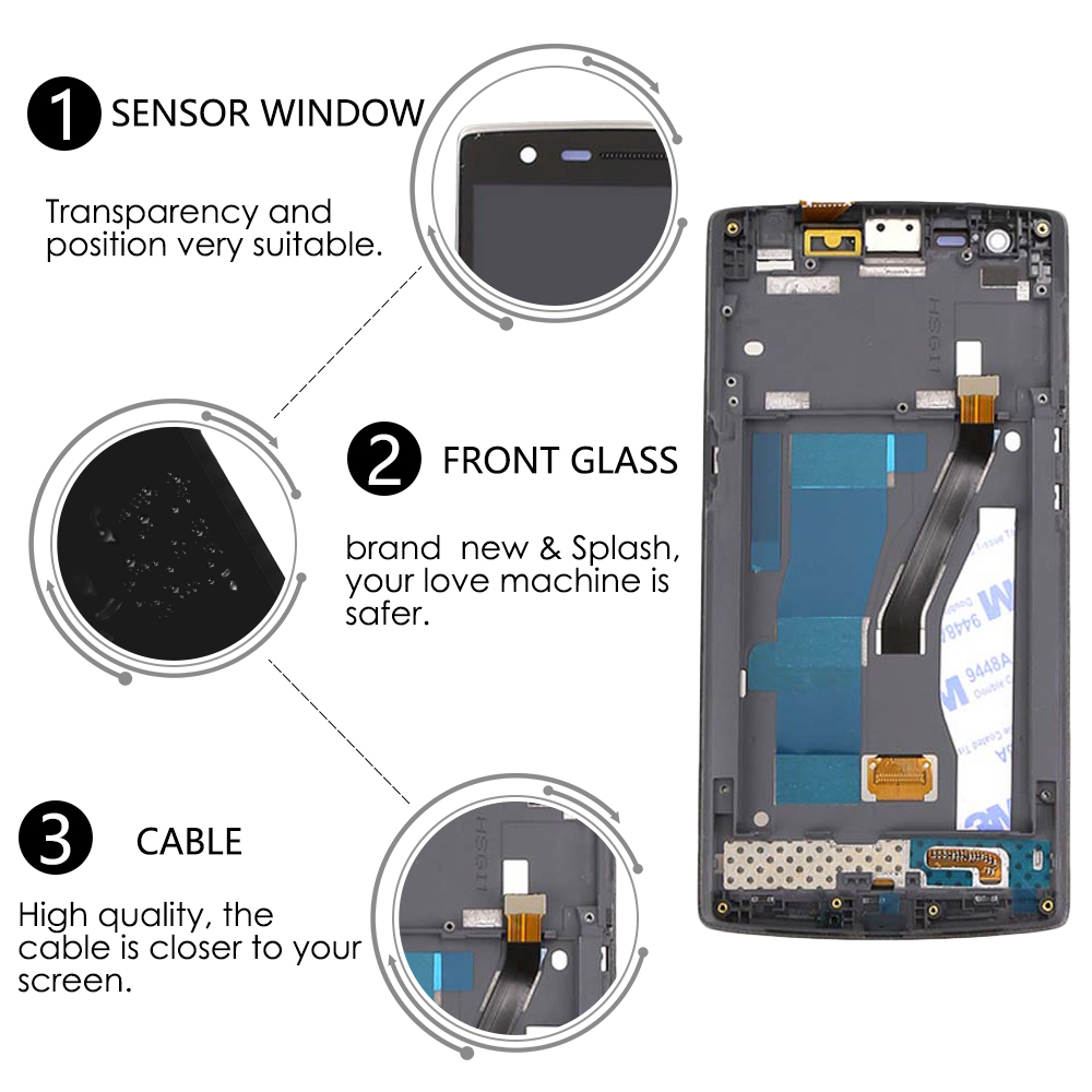 Sinbeda For OnePlus One LCD Screen A0001 LCD Display Touch Screen Digitizer For oneplus one Display