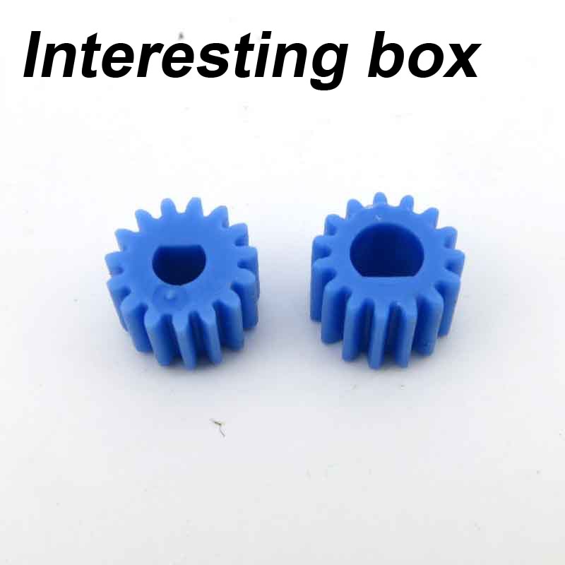 D-shaped hole gear 0.5 module plastic 3 / 4mm gear motor cutting edge shaft gear model DIY