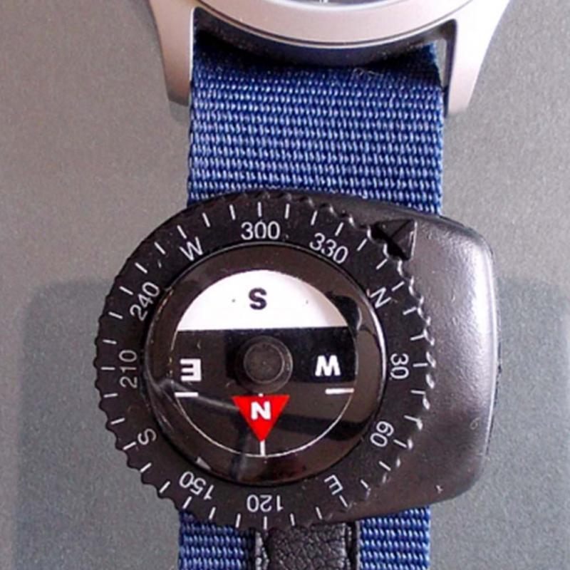 Petit Bracelet de montre paracorde à pince compas rempli de liquide Bracelet de montre
