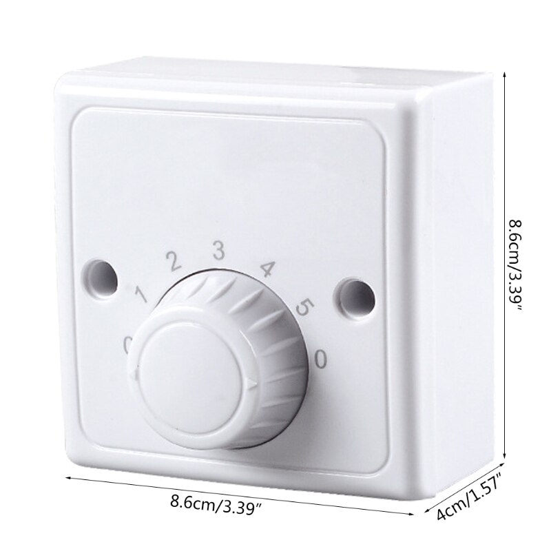 2022 Variable Speed Control for Most Electric Fans Speed Adjuster Replacement, White