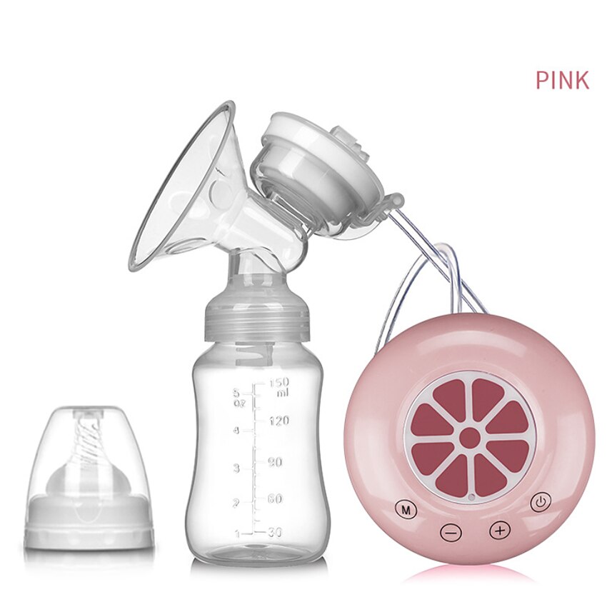 Breast pump handsfree electric breast feeding milk exactor for mother care: Pink