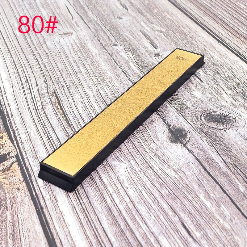 Diamant doré bru pierre de mise en forme angle fixe tranchant ener pierre de rodage couteau de cuisine bord d'apex la lame est tranchante: 80 Grit