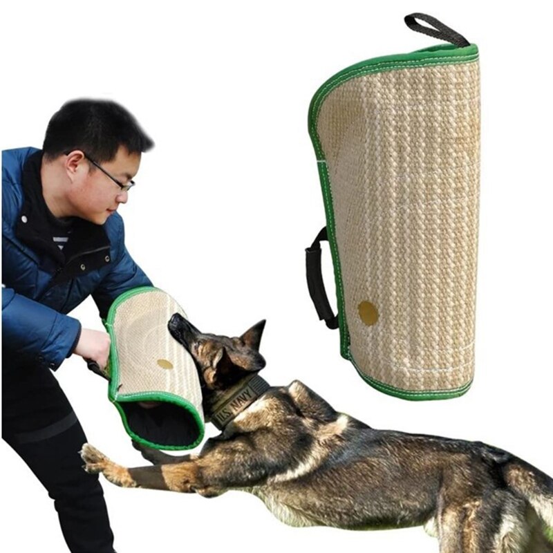 Mangas para morder de perro, protección para brazos, Pastor Alemán, juguete de yute para entrenamiento, H051