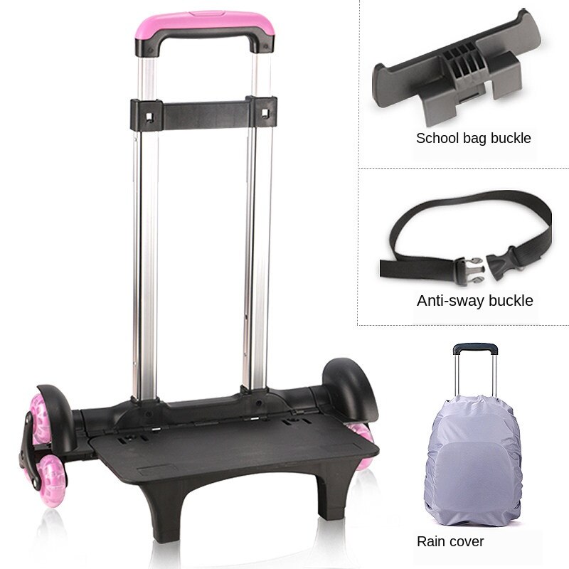 B-life draagbare opvouwbare handkar voor schooltas opvouwbare trolley rugzak lichtgewicht en compacte bagagekar: P 5