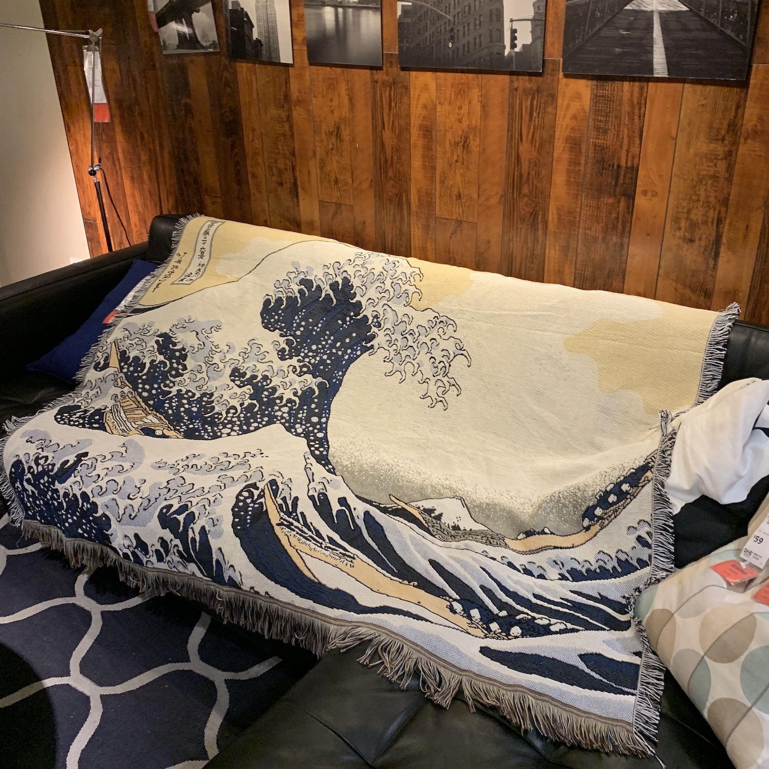 Japanse Surfen Gooi Deken Multifunctionele Art Sofa Covers Cobertor Kwastje Stofkap Decoratieve Dekens Voor Bed
