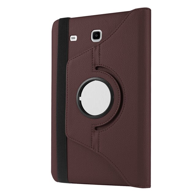 Funda giratoria 360 para Samsung Galaxy Tab E 9,6, Funda de cuero PU con soporte Delgado, T560, T561, SM-T560, para Samsung Galaxy Tab E 9,6: Brown