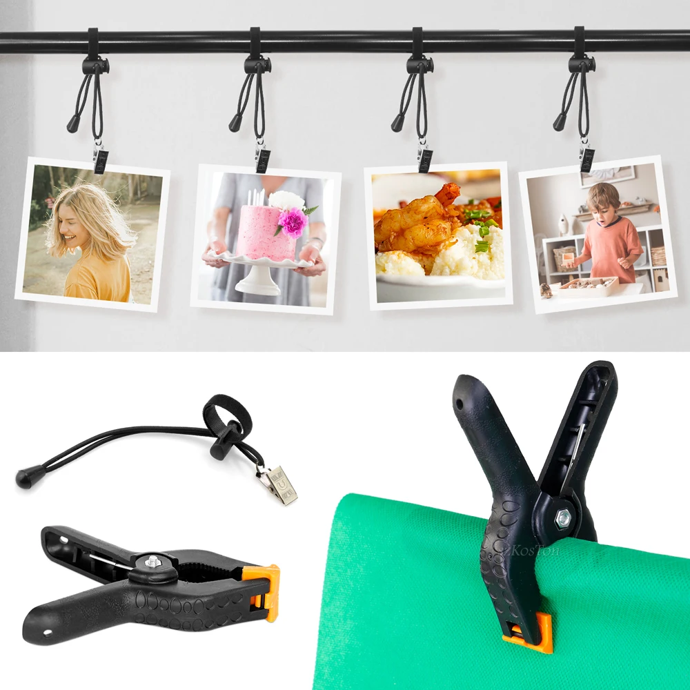 Hintergrund-Clips, Fotografie-Hintergrund, Klemme, eitern Hintergrund, robust, für Musselin, grüNe Bildschirmbefestigung, Fotostudio-Zubehör