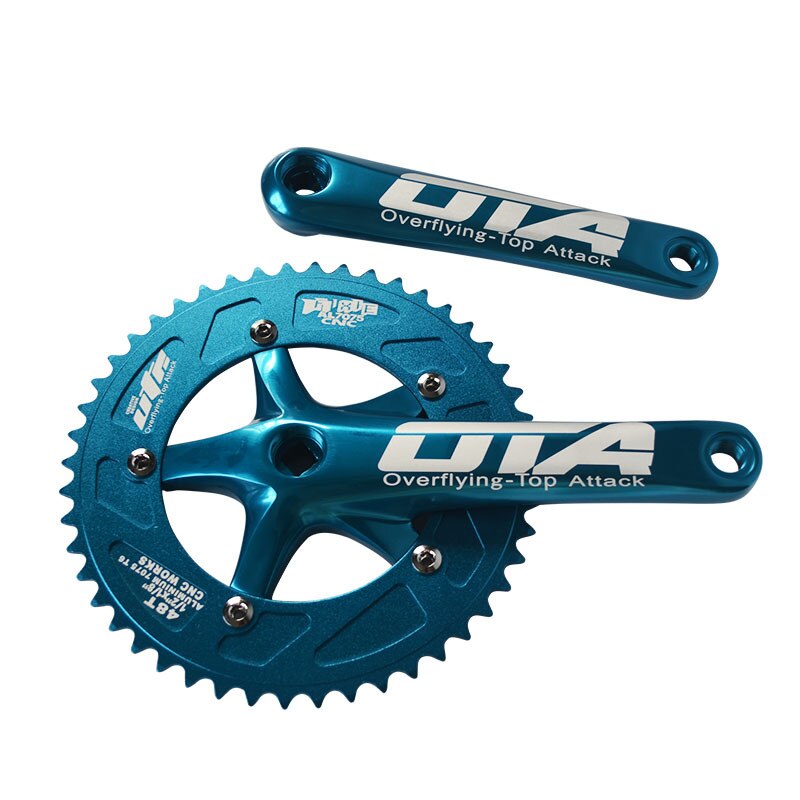 48T Road bike Fixed Gear bike Crankset 130 BCD Single Speed OTA Aluminum alloy Crank Set biciclet Bike Chainwheel Chainring