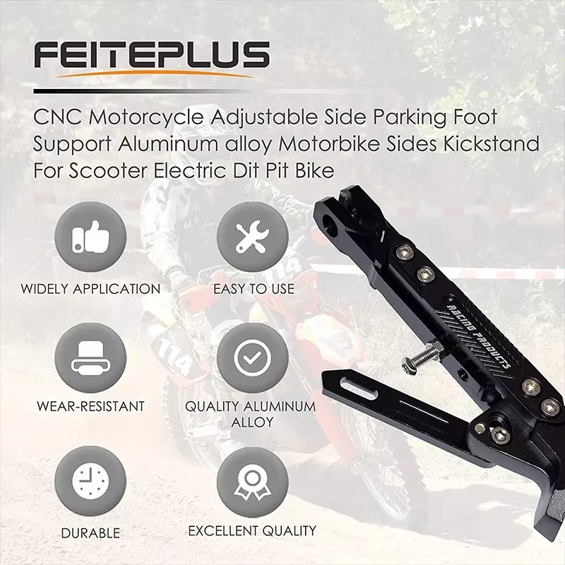 Cavalletto per moto Cavalletto per parcheggio Staffa per supporto laterale Supporto per stampella Dirt Bike Accessori per moto Universali