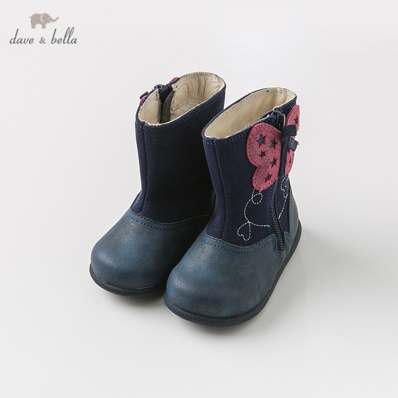 DB11883 David Bella invierno Bebé niña Botas de nieve arco zapatos de