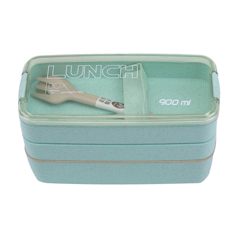 Meerlagige lunchbox plastic voedselcontainer kinderen school draagbare bentobox geschikt wandelen kamperen keukenbenodigdheden