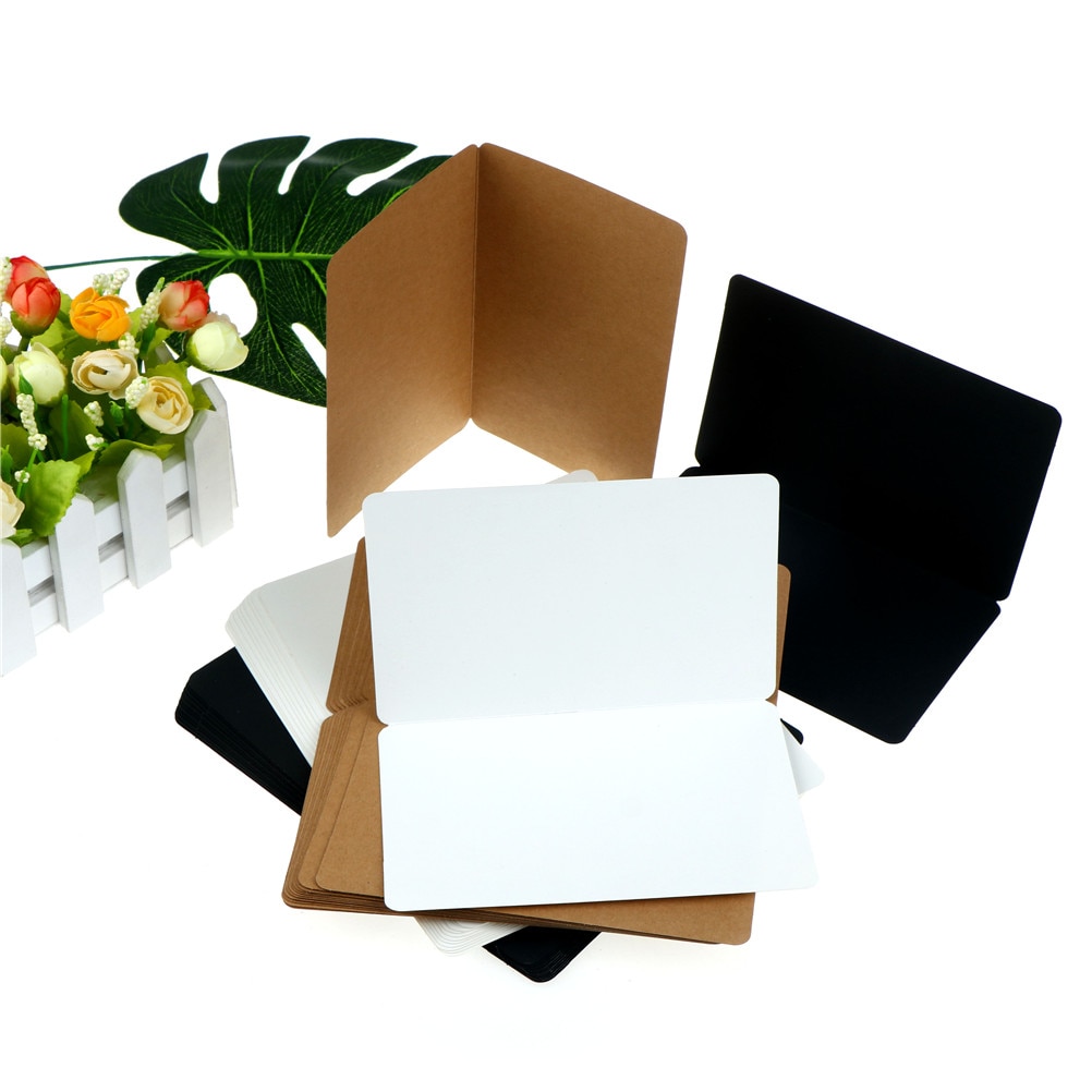 12Sheets Greeting Card Kraft Paper Postcard Vintage Blank Postcards DIY Hand Painted Graffiti Message Card 18.7*15cm