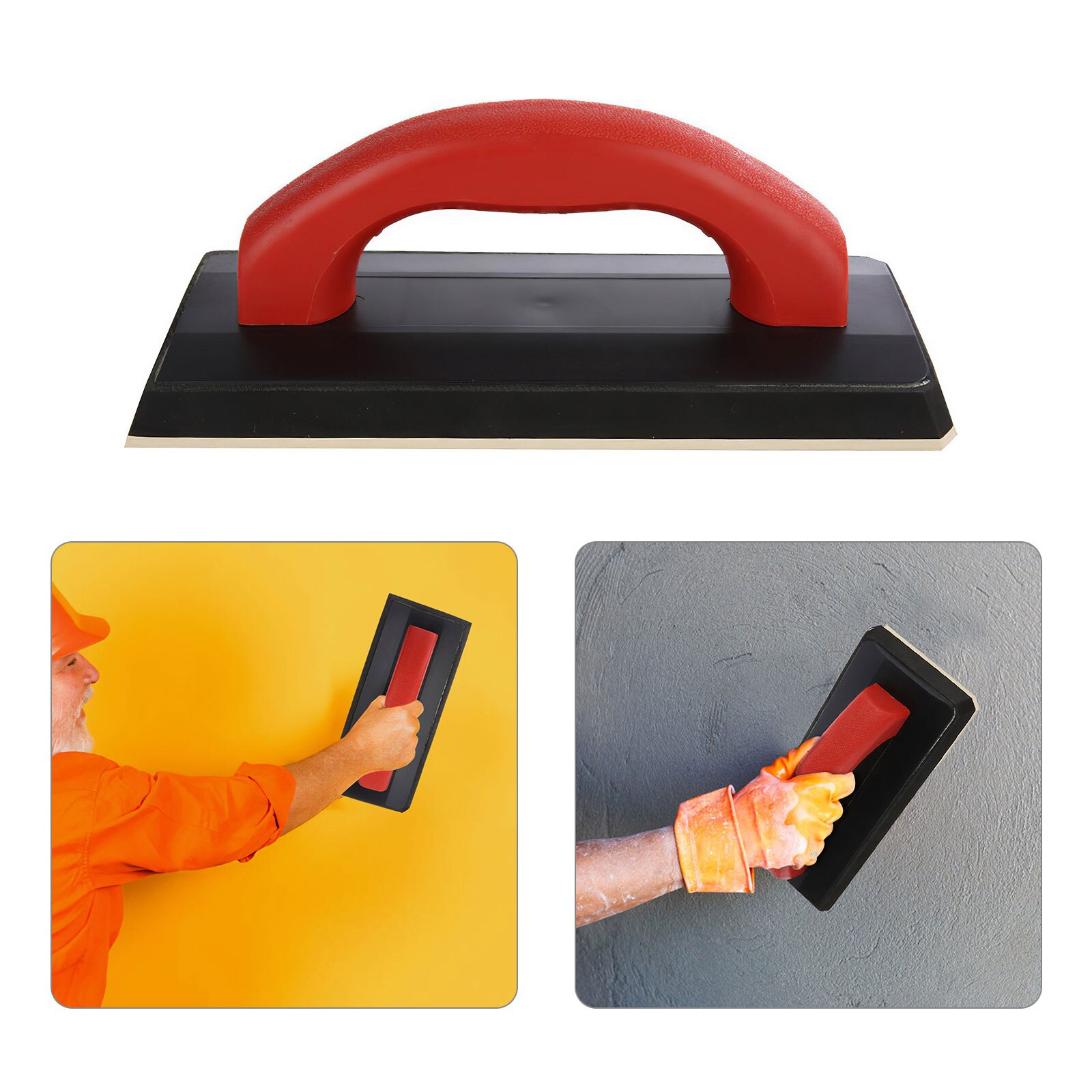 Rubber Cement Troffel Energiebesparing Cement Spatel Ergonomische Cement Bricklaying Troffel Industrie Hoge Hardheid Comfortabele Grip