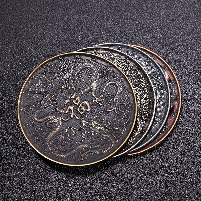 1Pc japonia metalowa podstawka ze stopu uchwyt na kubek spodek herbaty Potholder zestaw do herbaty Kung Fu ekologiczne ceremonia akcesoria Coaster 6.9Cm