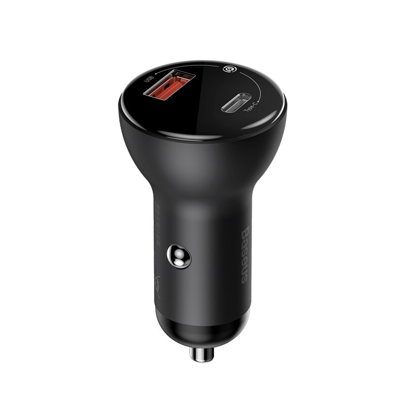 Baseus 45W USB Car Charger Quick Charge 4.0 for Huawei SCP Fast Charger for Xiaomi 9 QC 4.0 3.0 PD 3.0 Fast Car Charging Charger: Gary 1USB 1 USB C