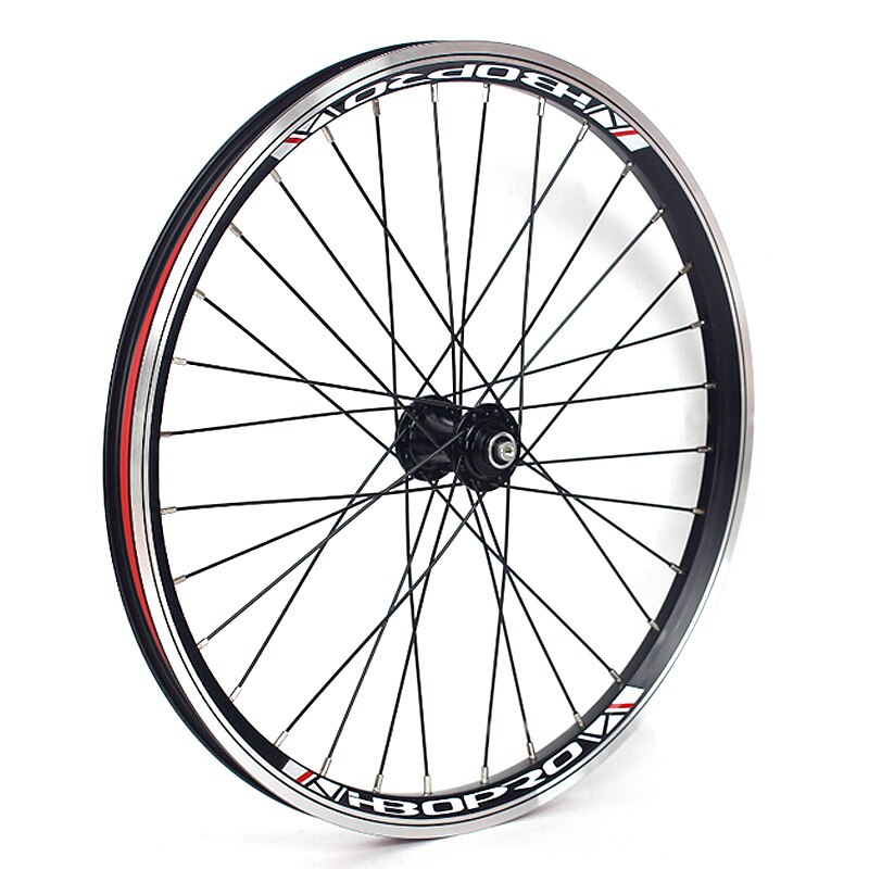 Mountain bike wheel set 20 inch 406 451 V brake disc brake double layer aluminum alloy 2 bearing 7-10 speed 32 hole wheel set