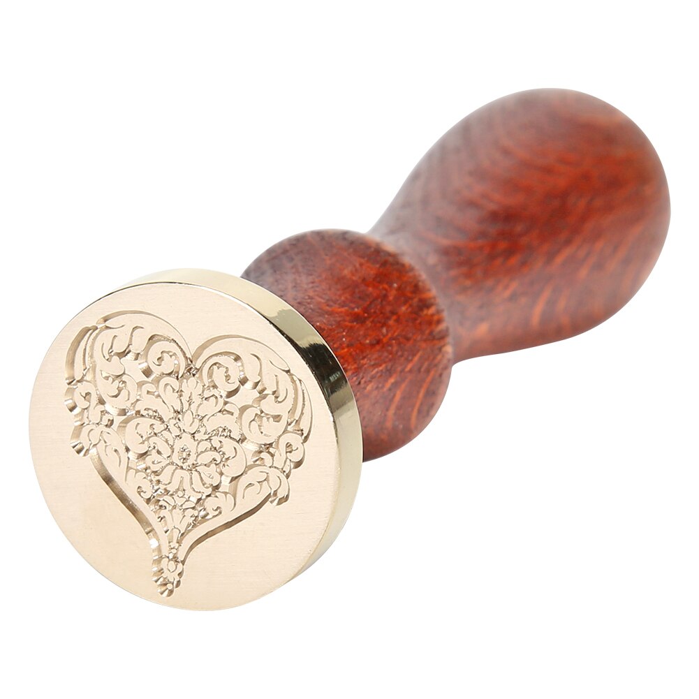 Retro Wax Seal Furnace Stove Wood Sealing Wax Spoon for Heating Wax Melting Making Wedding Invitation Scrapbook for Candle Stamp:  seal stamp-31