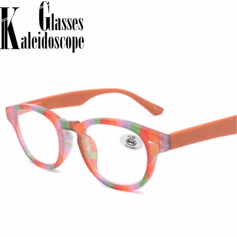 Gafas de lectura a la para hombres y mujeres, lentes de lectura de cristal cuadradas para presbicia, dioptrías de marco a rayas coloridas + 1,5 + 2,5 + 3,0