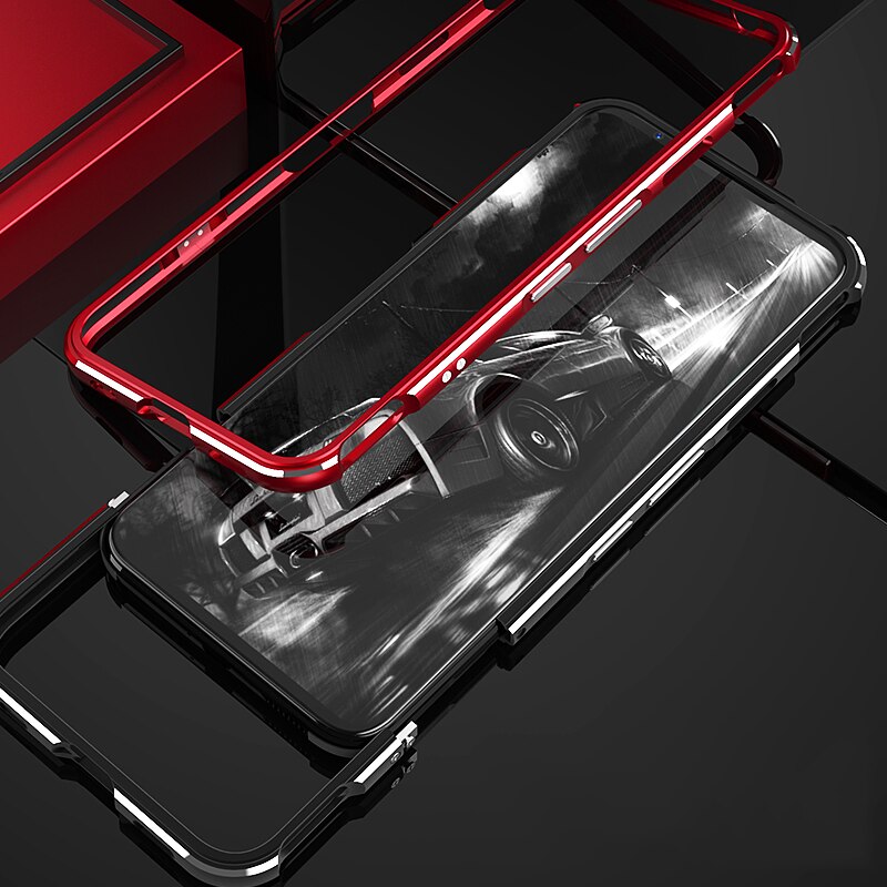 Ylellinen metallinen puskurin puhelinkotelo zte nubia red magic 5g coque -alumiinikehys 3d suojakuori redmagic 5g koteloa iskunkestävä