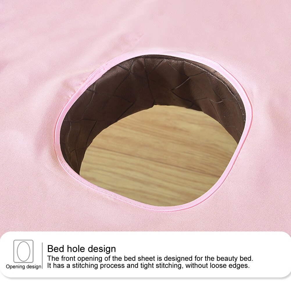Pure Color Elastic Beauty Bed Cover For Beauty Salon Spa Massage Bed Table Couch Bedding Cover with Face Breath Hole 190x70cm