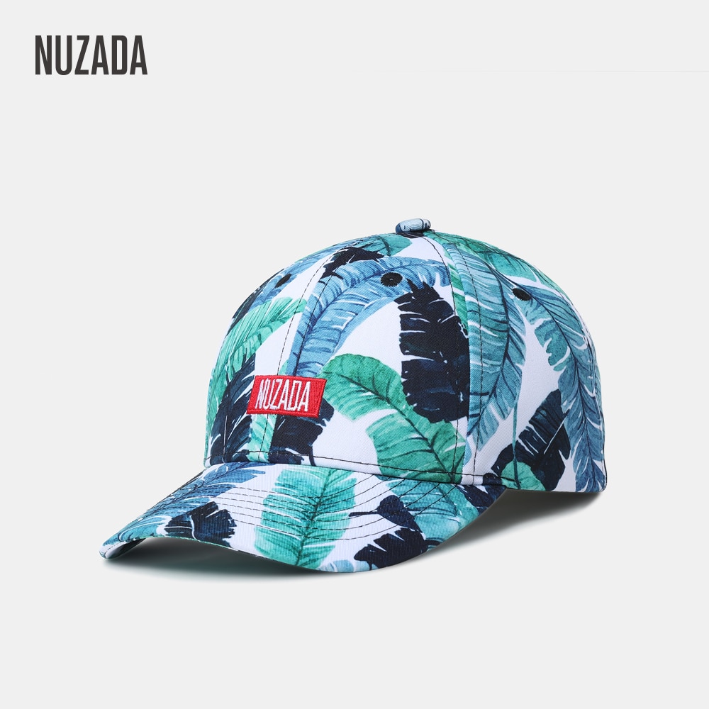 Nuzada original 3d printing snapback kvinder mænd par neutral baseball cap bomuld polyester blanding hat knoglehætter