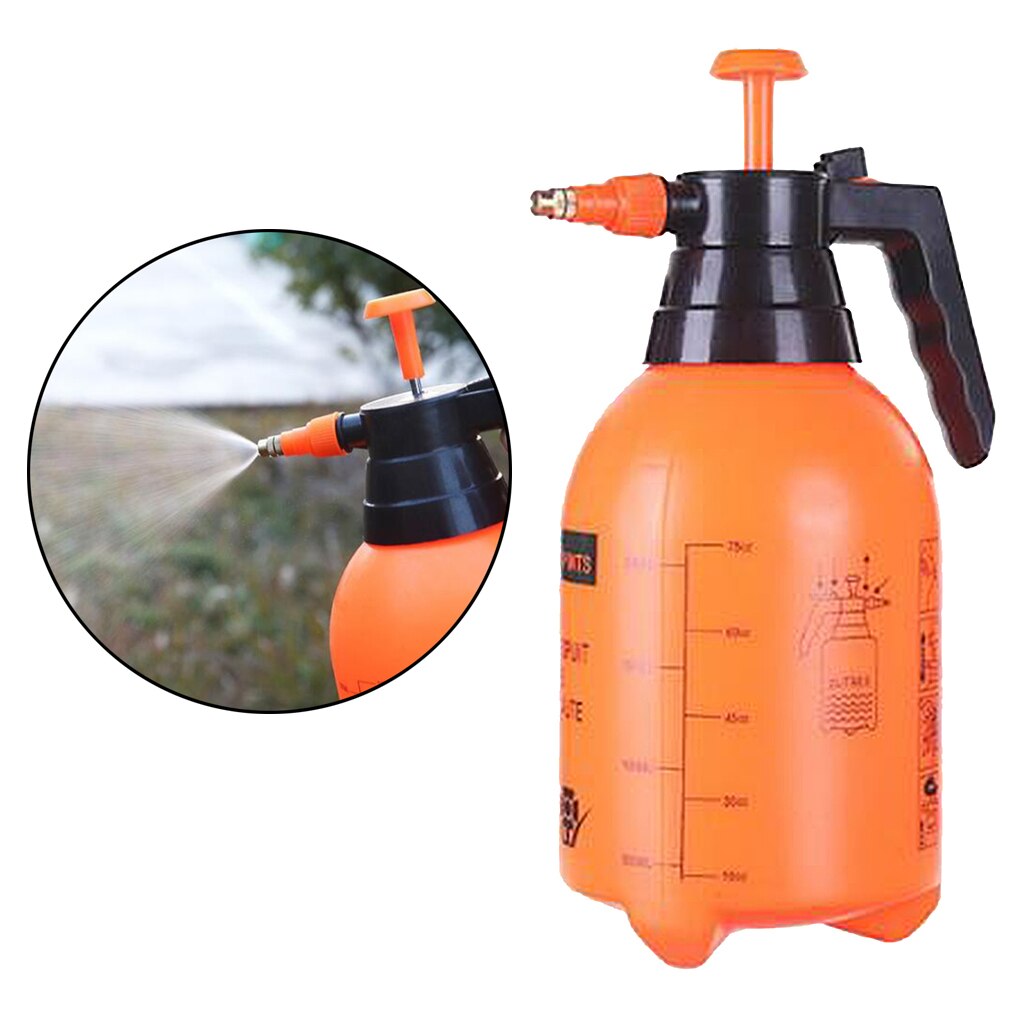 Garden Pressure Pump Sprayer with Adjustable Nozzle, Hand-held Lawn Water Spray