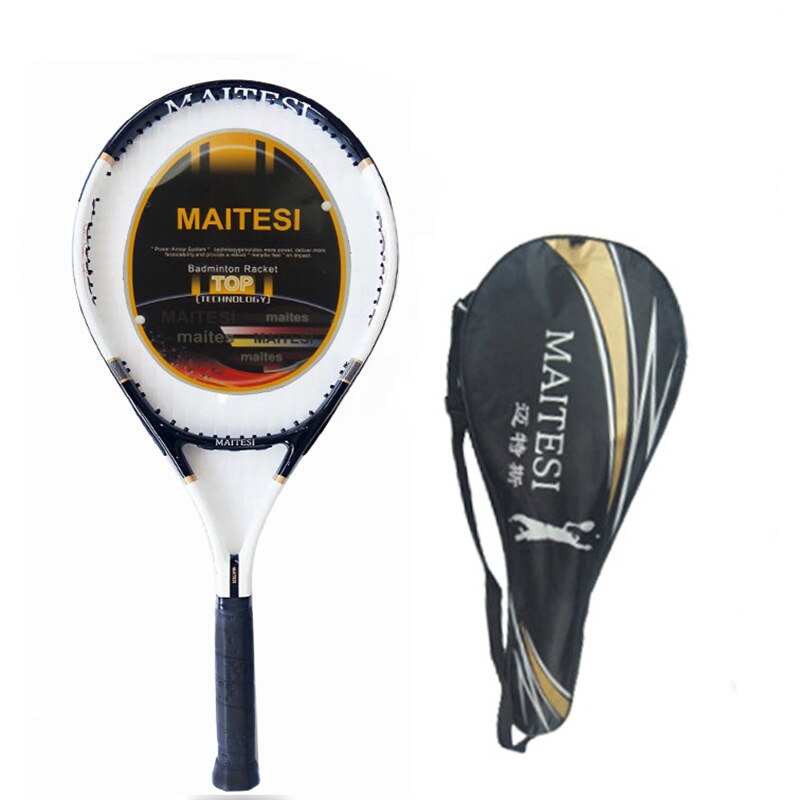 Tennisracket Carbon Tennisrackets Met Tenis Tas Grip Mannen Vrouwen Training Beginners Padel Raqueta Raquete