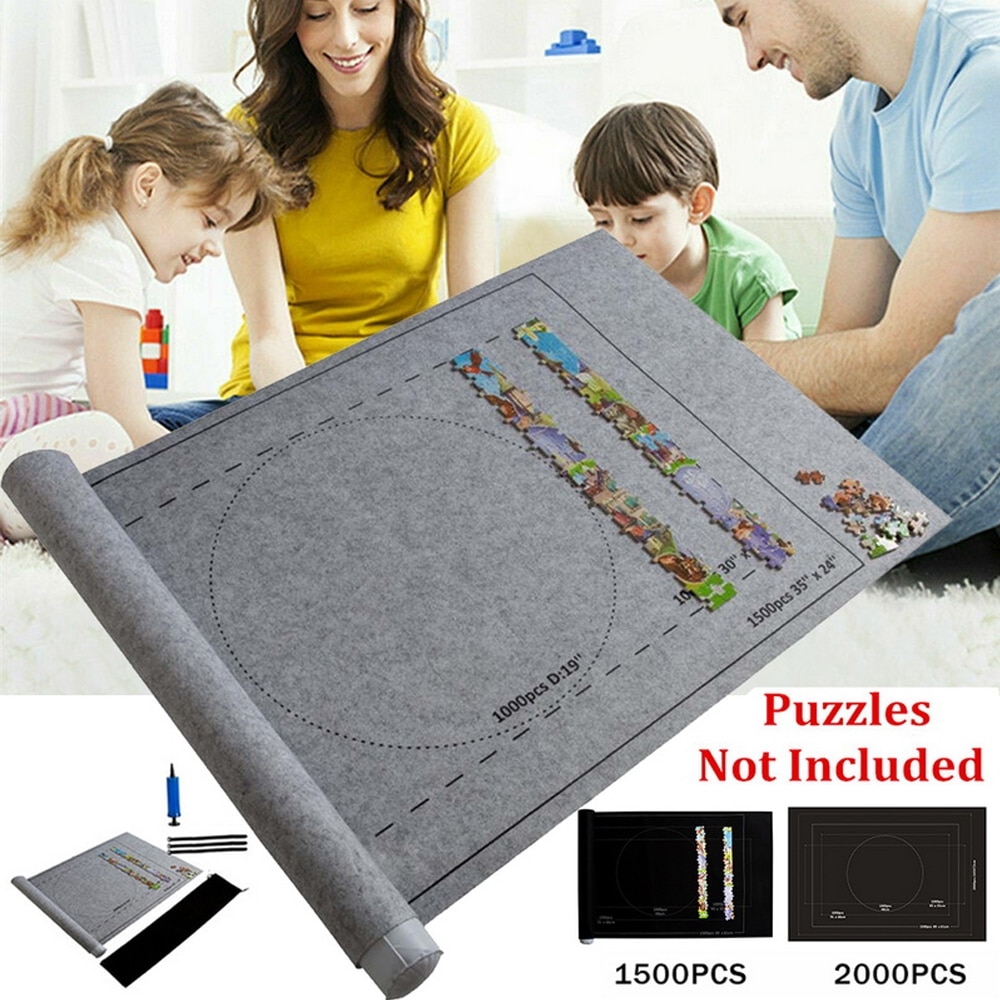 Puzzle Storage Mat Roll Up Puzzle Felt For Up To 3000 PCS Puzzle Game Puzzle Blanket Adults Children Decompression Intelligence